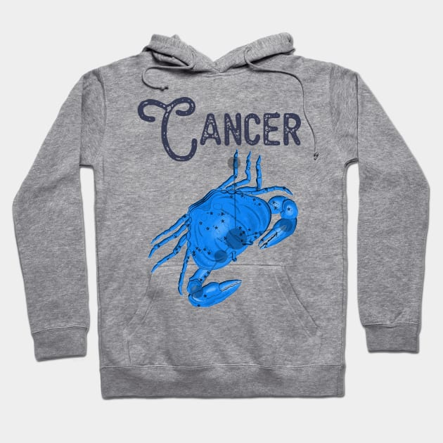 Cancer ))(( Astrological Sign Zodiac Constellation Design Hoodie by darklordpug